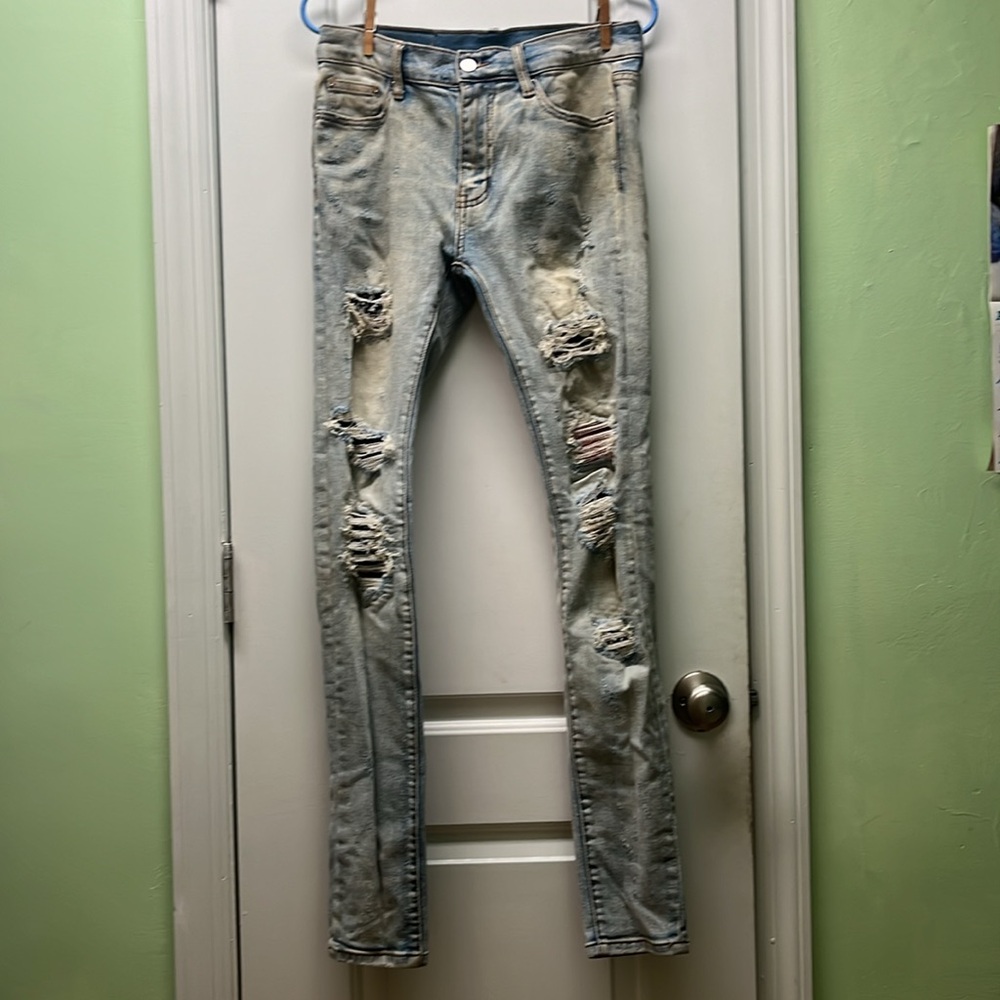 MNML men’s distressed skinny jeans size 30